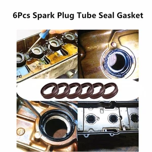 6Pcs Spark Plug Tube Seal Gasket 5184778AB for Jeep Dodge Chrysler Ram 1500 2500 - Picture 1 of 5