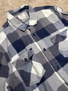 Vans Plaid Flannel Fitted Button Down Shirt Mens Size Large - Picture 1 of 2
