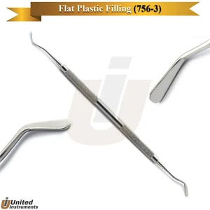 Dental 756-3 Filling Instruments Flat Plastic Cavity Restorative Cleaning Tools - Picture 1 of 2