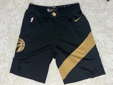 Nike Toronto Raptors CJ Miles GAME WORN 2017-2018 OVO City Edition Shorts! 42! Cover