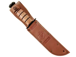 Ka-Bar USMC Leather Sheath Only, 7-Inch, Brown, for 1217, 1218, 1217I - Picture 1 of 2