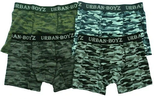 Paquete de 6 calzoncillos boxer camuflados calce suelto clásicos de algodón para hombre S-2XL Foto 1 de 4