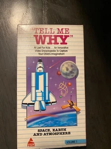 Tell Me Why V.1 - SPACE, EARTH & ATMOSPHERE VHS 1987 Prism Entertainment - Picture 1 of 4