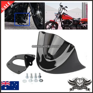 Alerón delantero de barbilla negro para motocicleta cubierta de carenado guardabarros Harley dyna - Imagen 1 de 4