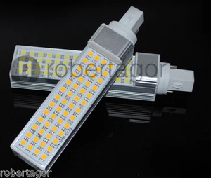 LAMPADA 52 LED SMD LUCE BIANCO FREDDO CALDO FARETTO ATTACCO G24 LAMPADINA 12W - Imagen 1 de 3