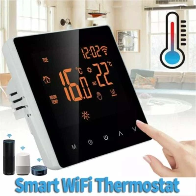 LCD Display Thermostat Home Central Heating Remote Controller App Tuya Control - Image 1 of 4