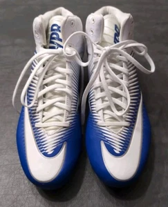 Nike Cleats Shoes Mens 12.5 Vapor Speed Football Blue Mid - Picture 1 of 14