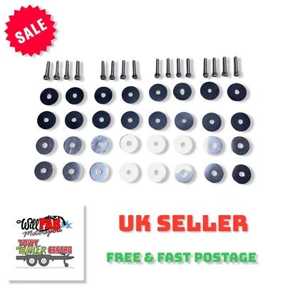 Ifor Williams HB505 HB510 Stainless Steel Breast Bar Fixing Kit FULL KIT - Image 1 of 4