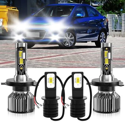 For Chevrolet Aveo 2009-2016 LED Headlight Kit+Fog Light Bulbs Combo 6500K White - Image 1 of 4