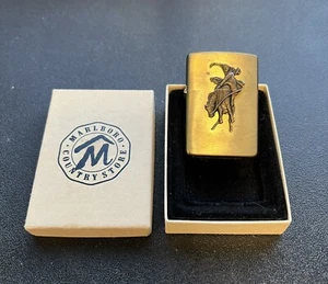 Zippo Lighter Marlboro Country Store 1994 Unfired With Box - Picture 1 of 4
