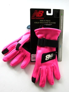 New Balance Cold Weather Lined Gloves Girls size L (10 yrs.) Pink Touchscreen - Picture 1 of 4