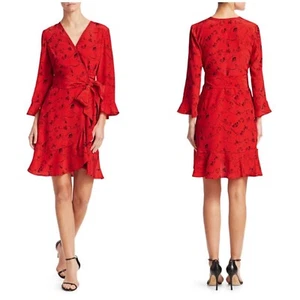 Tanya Taylor Giorgia Floral Wrap Dress Size 4 - Picture 1 of 6