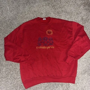 Vintage Preschool Prekindergarten Pre-K Pre-School Crewneck Sweatshirt 1980s XL - Picture 1 of 9