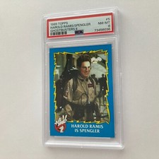 Harold Ramis is Spengler 1989 Topps Ghostbusters II Card #5 PSA 8