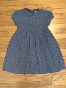 TroiZenfants Blue Polka Dot Dress Size 10 - Picture 1 of 10