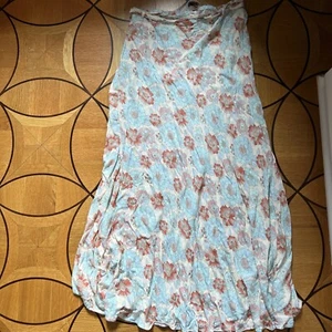 Free People Thats a Wickel-Maxirock bedruckt Himmel Kombination Large neu mit Etikett #6256516 98 $ - Bild 1 von 6