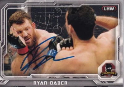 Ryan Bader Signed 2014 Topps UFC Champions Card #89 Autograph TUF 8 192 144 174 - Image 1 of 4