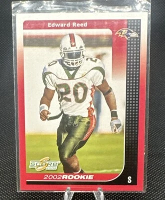 2002 Score Ed Reed #324 Baltimore Ravens  RC - Image 1 of 2