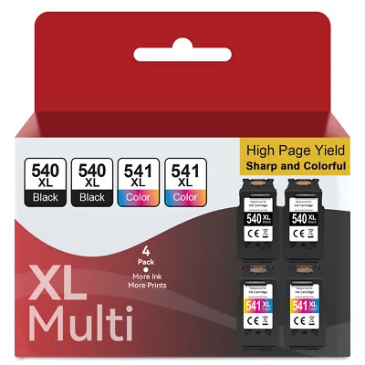 XXL SET CARTUCCE per Canon PG-540 CL541 XL PIXMA TS5150 MX395 MX475 MG3650 3550 - Immagine 1 di 4