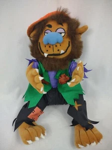Vintage Gibson Greetings Werewolf Plush Parachute Stuffed Animal 9" halloween - Picture 1 of 11