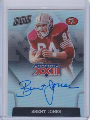 2020 Panini Prizm Брент Джонс подписи Суперкубка - НА КАРТЕ! SP! #SBXXIII -BJ - Изображение 1 из 2