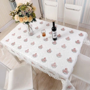 European Lace Table Cloths Macrame Tablecloth for Wedding Banquet Rustic - Picture 1 of 15