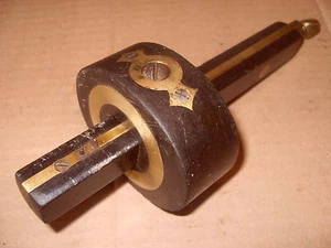 Calibro marcatura vintage in ottone e legno - come foto. - Foto 1 di 1