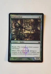 MTG Blightwidow / Mirrodin Besieged / FOIL Common NM Condition Card - Picture 1 of 2