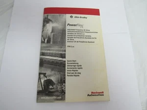 ALLEN BRADLEY POWERFLEX QUICK START GUIDE MANUAL FRN. 5.xx AC FREQ DRIVE - Picture 1 of 2