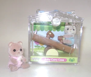 Calico Critters Epoch Sylvanian Families Kitten Kitty Cat NIC + Baby Bear - Picture 1 of 6