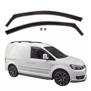 Windabweiser GP Regenabweiser Für VW Caddy 2003-2020 2-Tlg Set Schwarz - Bild 1 von 6