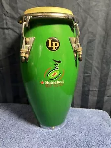 11” Latin Percussion LP Conga Drum. Heineken EN VIVO. Green S4 - Picture 1 of 11
