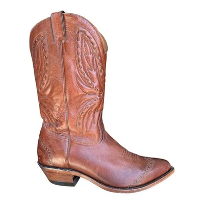 Bota de Vaquero Boulet Whipstitch Western Hombre Talla 10 E Ancho Foto 1 de 4