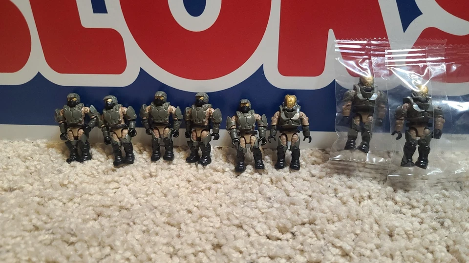 Mega Bloks Construx Halo Yankee Marines Flamemarines Squad Lot - Image 1 of 3