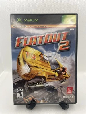 FlatOut 2 (Microsoft Xbox, 2006) W/Manual - Tested - Image 1 of 3