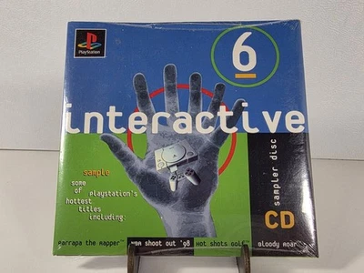Sony PlayStation Interactive CD Sampler #6 - Parappa, NBA 98, Bloody Roar - NEW - Image 1 of 3