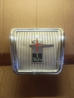 Oldsmobile Starfire 1962 asiento trasero cromado altavoz parrilla con emblema bonito original Foto 1 de 4