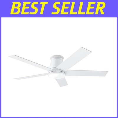 Contemporary 52" Ceiling Fan with Quiet Motor & LED Light for Indoor/Outdoor Use - Image 1 of 4