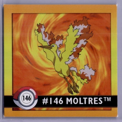 1999 Pokémon Artbox Stickers Series 1 Moltres 146 Vintage Sticker - Image 1 of 4