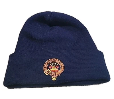  Sombrero Beenie Clan Escocés Gorra Tejido Escocés Cresta Azul Elástico  Foto 1 de 4