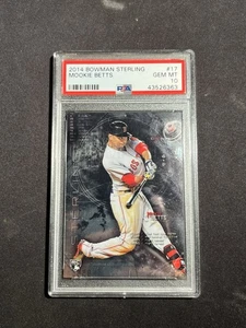 2014 Mookie Betts Bowman Sterling Rookie RC #17 PSA 10! - Foto 1 di 2