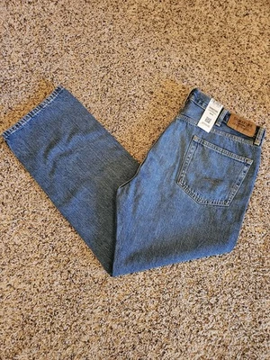 Levi Strauss Signature Gold Men's Regular Fit Flex Denim Blue Jeans 38x29 New - Image 1 of 4