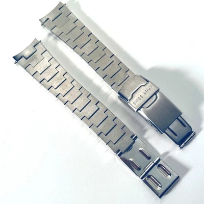 Swiss Army Stainless Steel Wrist Watch Band 18mm Replacement Strap Bracelet - Image 1 of 4