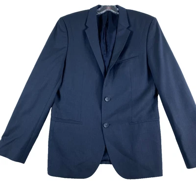 Blazer Abrigo Deportivo Hugo Boss Talla 40R Azul 2 Botones Oficina Trabajo Inteligente 100% Lana Foto 1 de 4