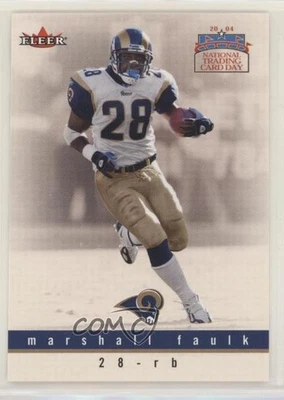 2004 National Trading Card Day Marshall Faulk (Fleer) #6 HOF - Image 1 of 2