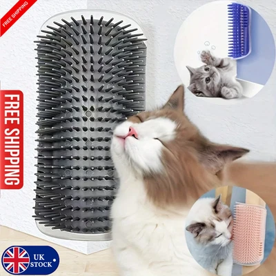 1pc Cat Self Groomer Brush - Wall Corner Scratcher Massage Hair Comb for Pets - Image 1 of 4