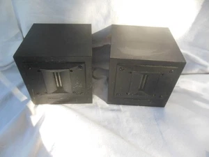 Vintage RARE Apature R-T Ribbon Tweeters Pair Black Speakers Untested - Picture 1 of 11