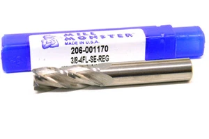 New Monster USA 3/8" 4F SE Solid Carbide End Mill 206-001170 .375" 4 flute 61917 - Picture 1 of 1