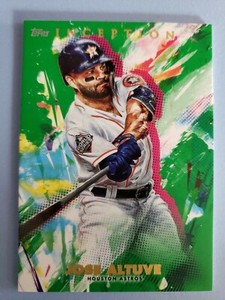 2020 TOPPS INCEPTION JOSE ALTUVE GREEN CARD# 3