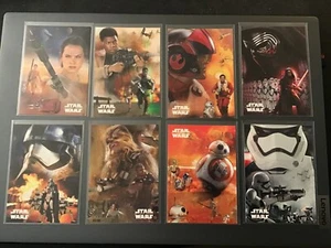 Topps Star Wars The Force Awakens Montage insert, complete set of 8 cards - Picture 1 of 1